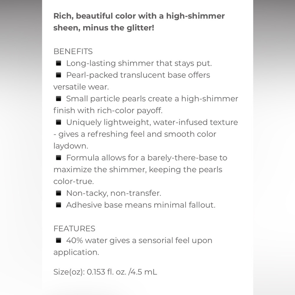 NEW Stila shimmer and glow liquid eyeshadow - Picture 7 of 7